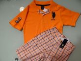 Camisa US Polo + Bermuda Tamanho 6 anos