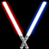 1 Star Wars Sabre De Luz muda de cor -azul e vermelha